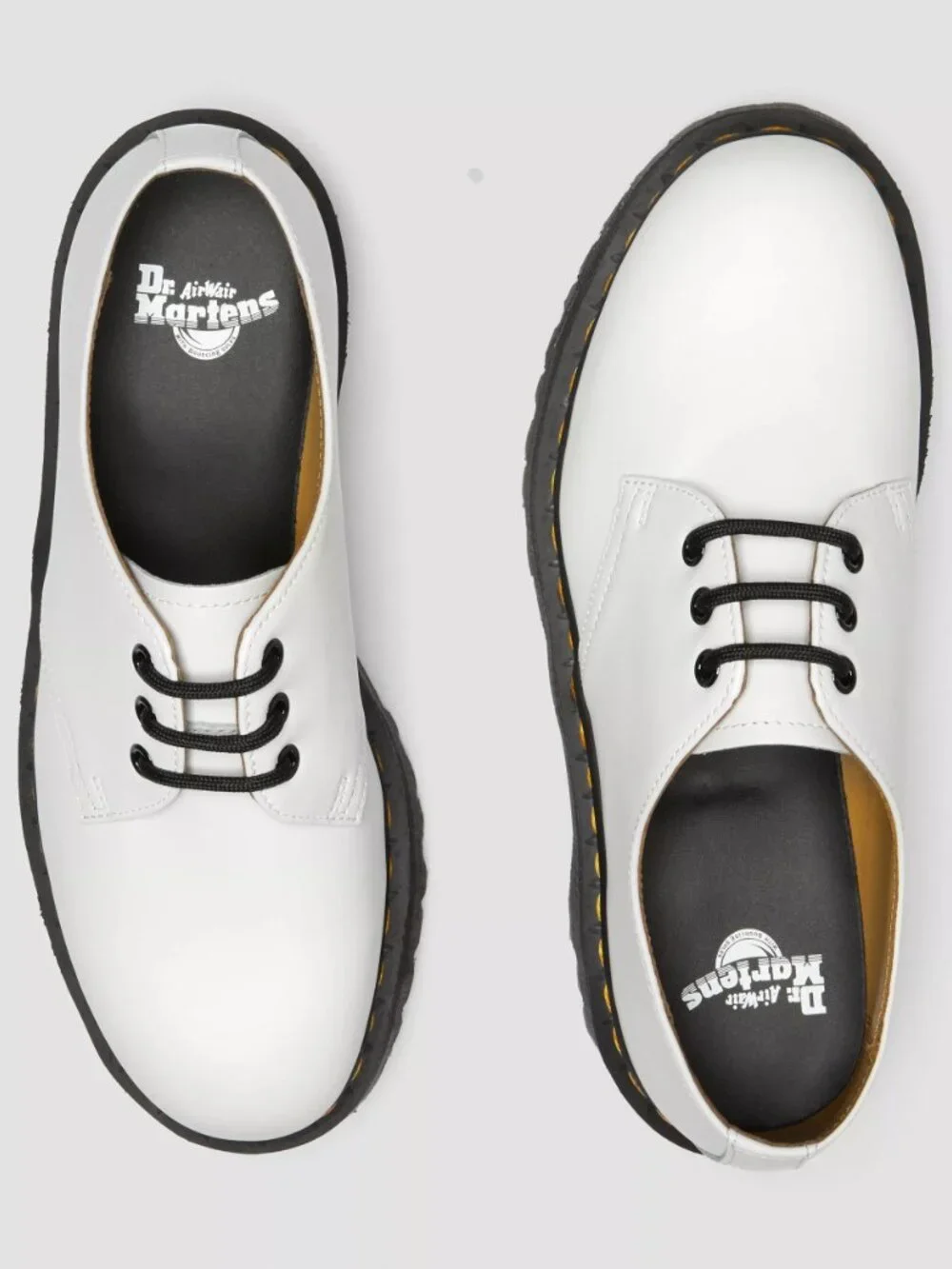 Dr. Martens 1461 Smooth White Leather Platform Women's Size 8 NWOB
